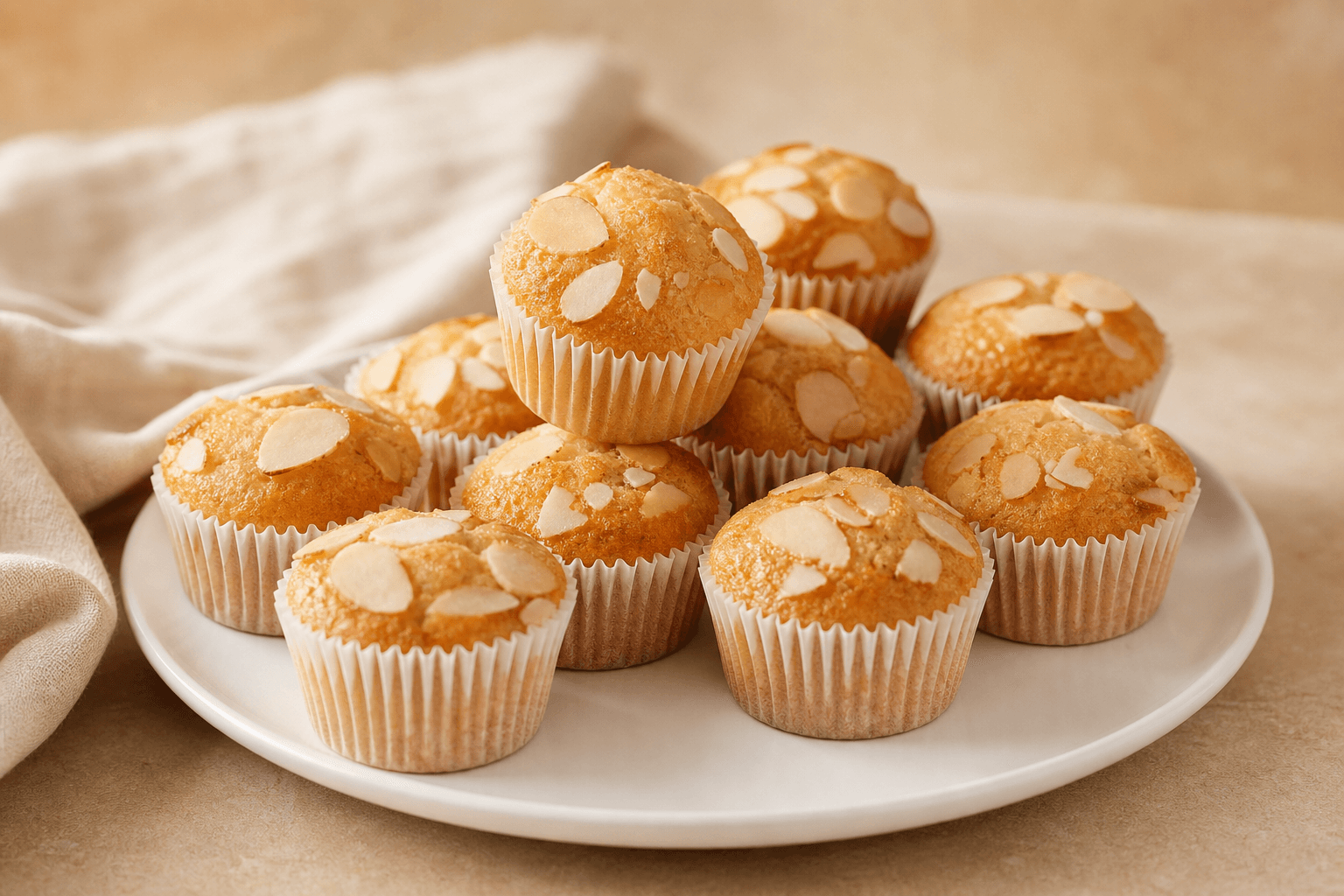 Almond Sprinkle Mini Muffins