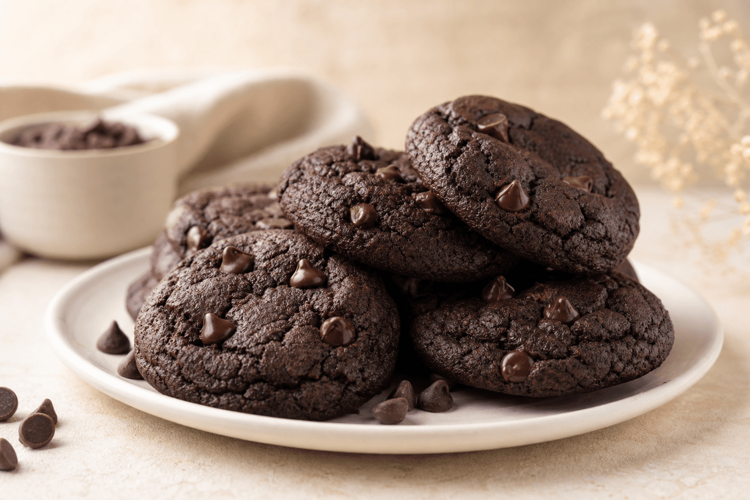 Double Chocolate Mini Muffins